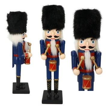 DZIADEK DO ORZECHÓW 30cm DREWNIANA FIGURKA Z CZAPK