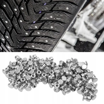 100 шт. серебряные автомобильные шипы для шин