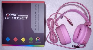 ИГРОВЫЕ НАУШНИКИ USB-МИКРОФОН RGB ПОДСВЕТКА