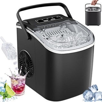 Stroj Na Led 12 Kg Za Den, Automatické Vypnutí, 2 Velikosti Kostek