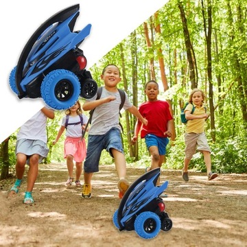 Игрушечный автомобиль с гироскопом, вращающийся игрушечный автомобиль с гироскопом, пульт дистанционного управления, синий