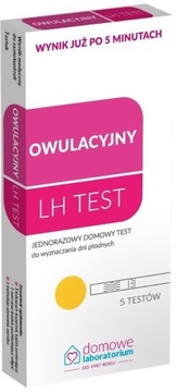 TEST LH OWULACYNY Domowe Laboratorium 5 sztuk