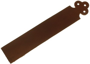 Закладка кожаная, кожа ТЕМНО-СИНЯЯ PL