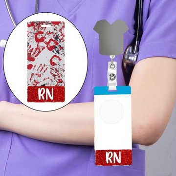 Etui na karty pielęgniarki Modny, przenośny, dekoracyjny styl C