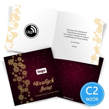 FIRMOWE KARTKI ŚWIĄTECZNE Biznesowe dla FIRM LOGO