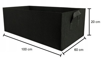 ПОСАДОЧНЫЙ СУМКА ГОРШОК ДЛЯ ОВОЩЕЙ И ЦВЕТОВ 100см