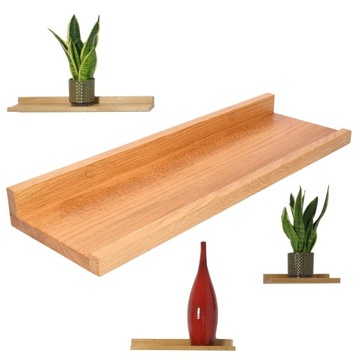 Дубовая настенная полка 45см x 14,5см