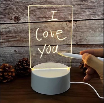LAMPKA Tablica KREATYWNA LED - LAMPKA NOCNA USB - Prezent Na DZIEŃ DZIECKA