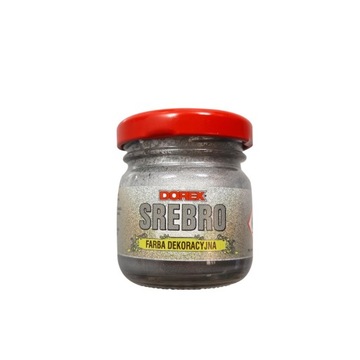 DOREX FARBA DEKORACYJNA NAGROBKI 25 ml srebrna