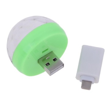Żarówka USB Mini RGB LED DJ Light Lampa kulow