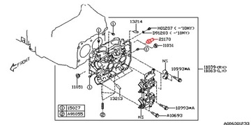 HRDLO VODNÍ HLAVA PŘÍVODU CHLAZENÍ SUBARU LEGACY FORESTER IMPREZA