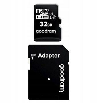 Карта памяти microSDHC CL10 32 ГБ + адаптер