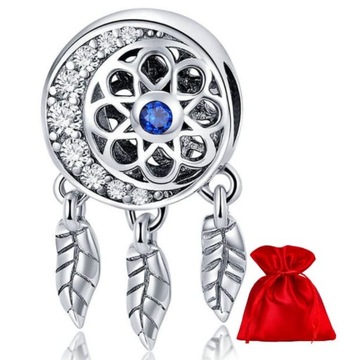 D994 Łapacz snów charms koralik beads srebro 925