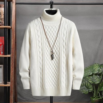 Korean Fashion Sweater Mock Neck Sweater Knit Pull