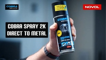 COBRA 2K DTM двухкомпонентное защитное аэрозольное покрытие NOVOL, черное