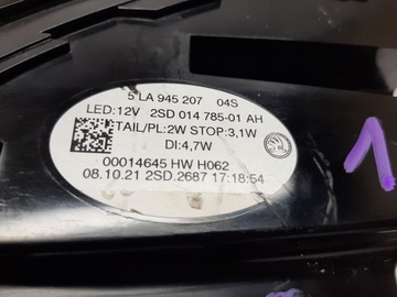 SKODA ENYAQ IV LED 5LA945207 SVĚTLO LEVÝ ZADNÍ