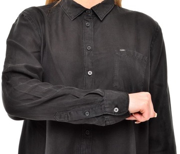 LEE koszula BLACK loose ONE POCKET SHIRT_S S