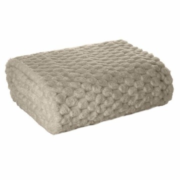 NARZUTA FLANO z EFEKTEM 3D BEŻOWY 200x220 MIĘKKA GRUBA