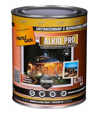 HartzLack Lakier ALKID PRO do drewna POŁYSK 0,75L