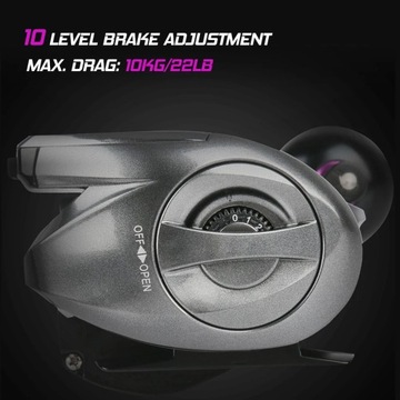 Solar Rechargeable Fishing Reel z licznikiem