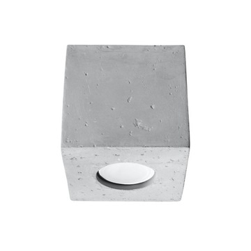 Lampa natynkowa sufitowa kostka QUAD betonowa