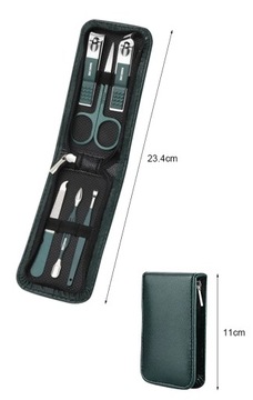 6 шт. сумка портативные роскошные маникюрные наборы наборы для педикюра яркий черный лак для ногтей Cli