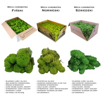 CHROBOTEK Норвежский натуральный средний зеленый 500г