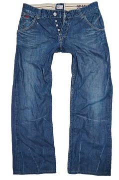 TOMMY HILFIGER RITCH JEANSY spodnie męskie granatowe PREMIUM 36/32 pas 92