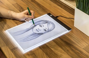 Tablica do Rysowania Deska Kreślarska Kalka A4 LED