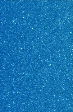 Pianka dekoracyjna brokatowa 20 x30cm c. niebieska