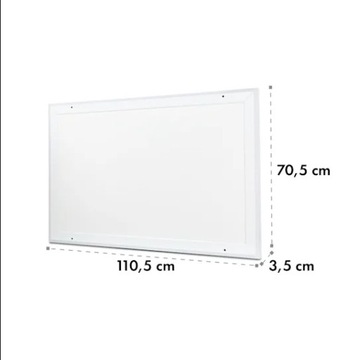 Инфракрасный потолочный обогреватель Klarstein Midnight Sun, белая панель, 600 Вт