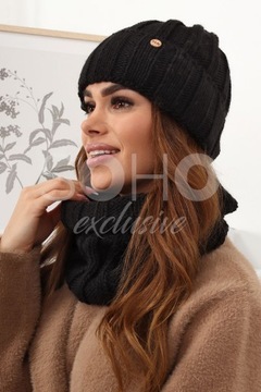 КОМПЛЕКТ ЖЕНСКИЙ, ШАПКА ЖЕНСКАЯ С ФЛИСОМ, ТЕПЛАЯ, КОМФОРТНАЯ, ЦВЕТА 2445