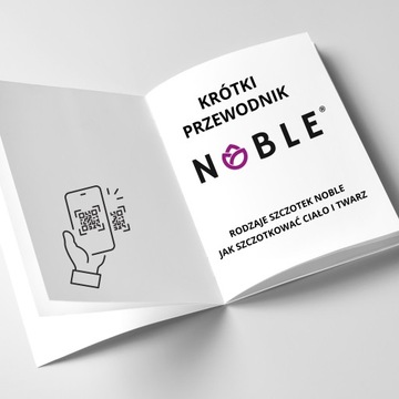 Массажная щетка Tampico с ручкой и сумкой NOBLE