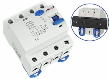 АВТОМАТИЧЕСКИЙ ВЫКЛЮЧАТЕЛЬ остаточного тока ДИФФЕРЕНЦИАЛЬНЫЙ ТОК 40А 30мА 3F