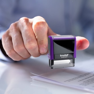 TRODAT STAMP 4911 ДЛЯ 4-СТРООЧНОГО ДИЗАЙНА КОРПОРАТИВНОГО ЛИЧНОГО ОФИСА + ЛАСТИК