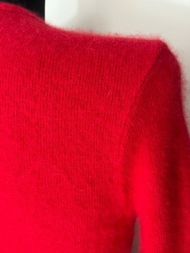 sweter damski kardigan krótki z angory 32/34 PREMIUM