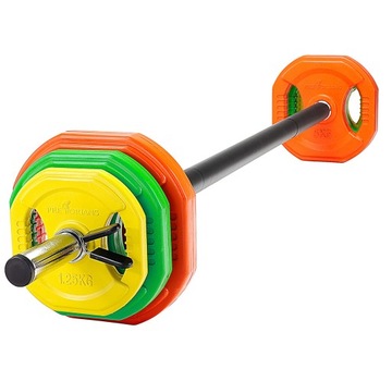 SZTANGA Z OBCIĄŻENIEM REGULOWANA ZESTAW GRYF PROSTY Z OBCIĄŻENIEM 20kg