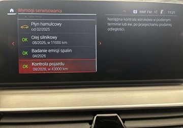 BMW Seria 5 G30-G31 Limuzyna Facelifting 3.0 530d 286KM 2022 BMW Seria 5 Luxury Line l Hak Holowniczy l Adaptacyjny Tempomat l VAT23, zdjęcie 23