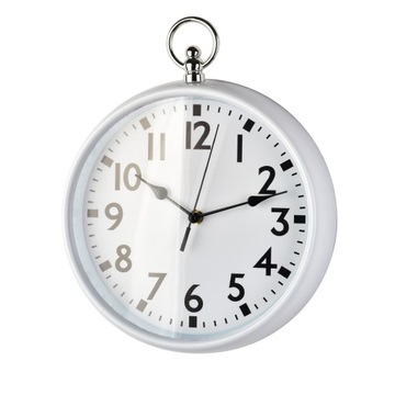 ZEGAR ŚCIENNY OKRĄGŁY 30CM biały