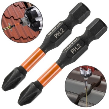УДАРНАЯ БИТА IMPACT 50MM PH2, Tactix - НАБОР из 2 шт.