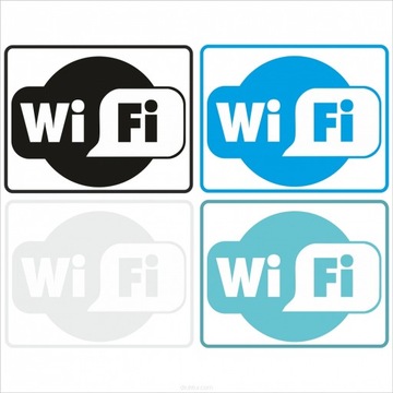 Naklejka WIFI naklejki WI-FI Internet bezprzewodow