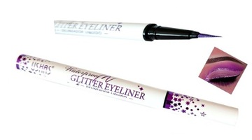 USHAS Eyeliner Metaliczny GLITTER Fiolet w pisaku