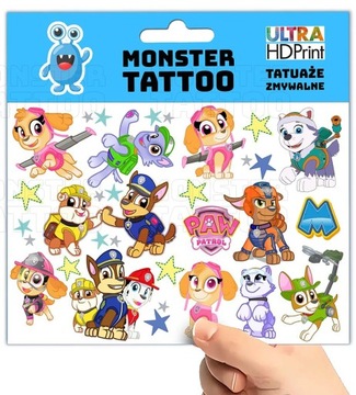 МОЮЩИЕСЯ ВРЕМЕННЫЕ ТАТУ ДЛЯ ДЕТЕЙ PAW PATROL ОРИГИНАЛЬНЫЕ ДИЗАЙНЫ