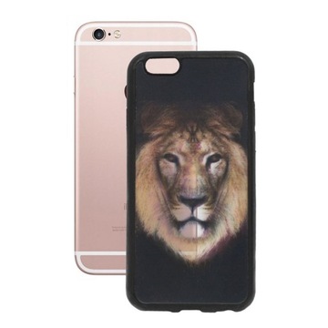 Etui Obudowa Pokrowiec Case do Apple iPhone 6 6S 4,7 silikonowe 3D Lew