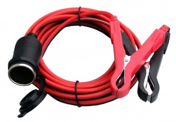 Гнездо прикуривателя автомобиля с КРОКОДИЛАМИ 16 AWG 3м. 15А