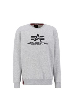 Alpha Industries Basic Sweater sivý vres XL