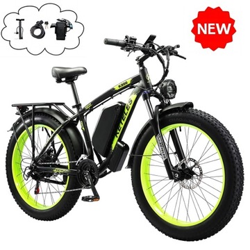 2024 Rower elektryczny KETELES K800 Black-green 2000W 23AH 55KM/H