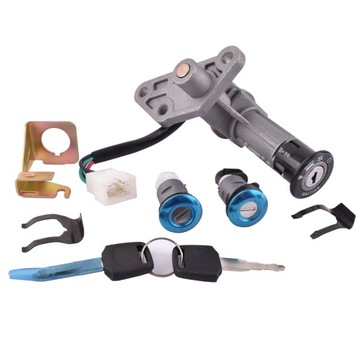 STACYJKA + ZESTAW ZAMKÓW + 2 KLUCZYKI LONGJA QT-4