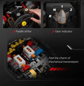 CADA BLOCKS SPORTS CAR 60CM VIVA HYPERCAR RACING CAR 4739 EL.