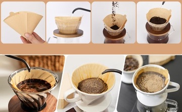 МНОГОФУНКЦИОНАЛЬНЫЕ БУМАЖНЫЕ ФИЛЬТРЫ ДЛЯ КОФЕ, ОДНОРАЗОВЫЕ, КАПЕЛЬНИЦЫ